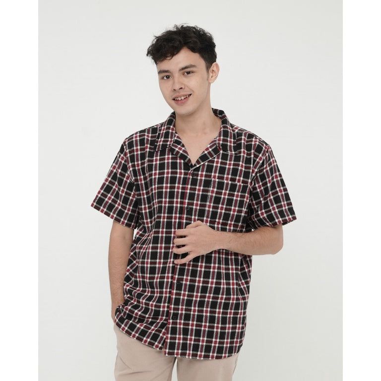Erigo Short Sleeve Flannel Charllote Black sold by Erigo