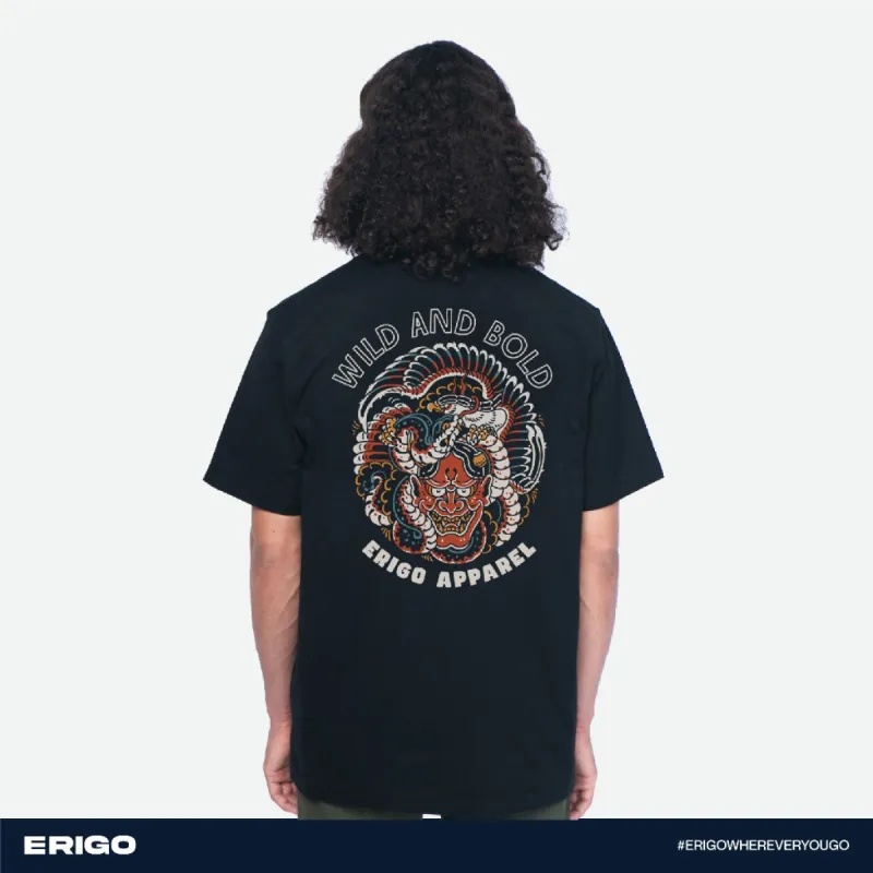 Erigo T-Shirt Oversize Graphic Series Sadamichi Black sold by Erigo