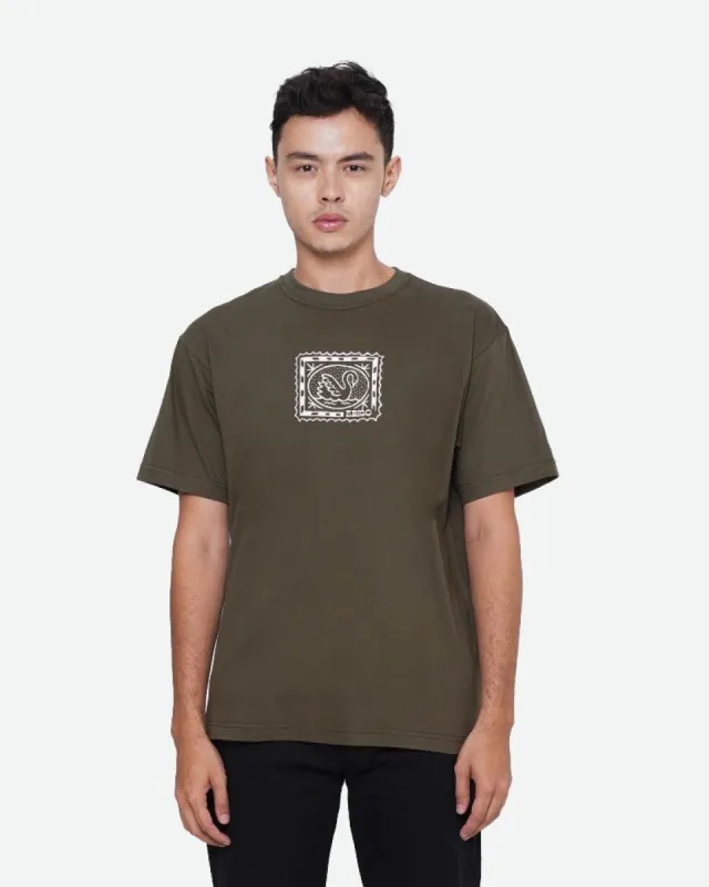 Erigo T-Shirt Swan Olive Unisex sold by Erigo