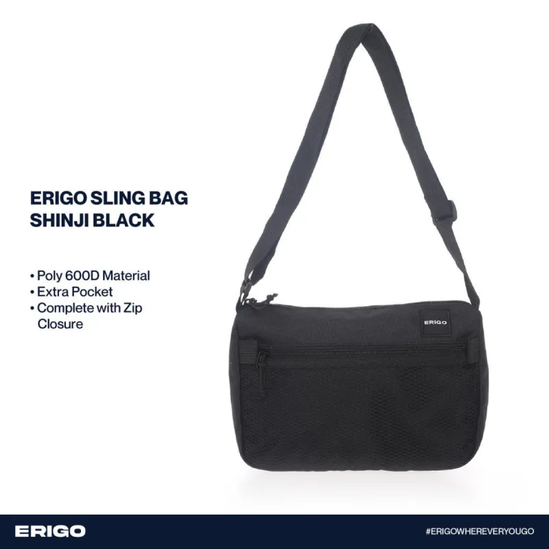 Erigo Sling Bag Shinji Black Unisex sold by Erigo