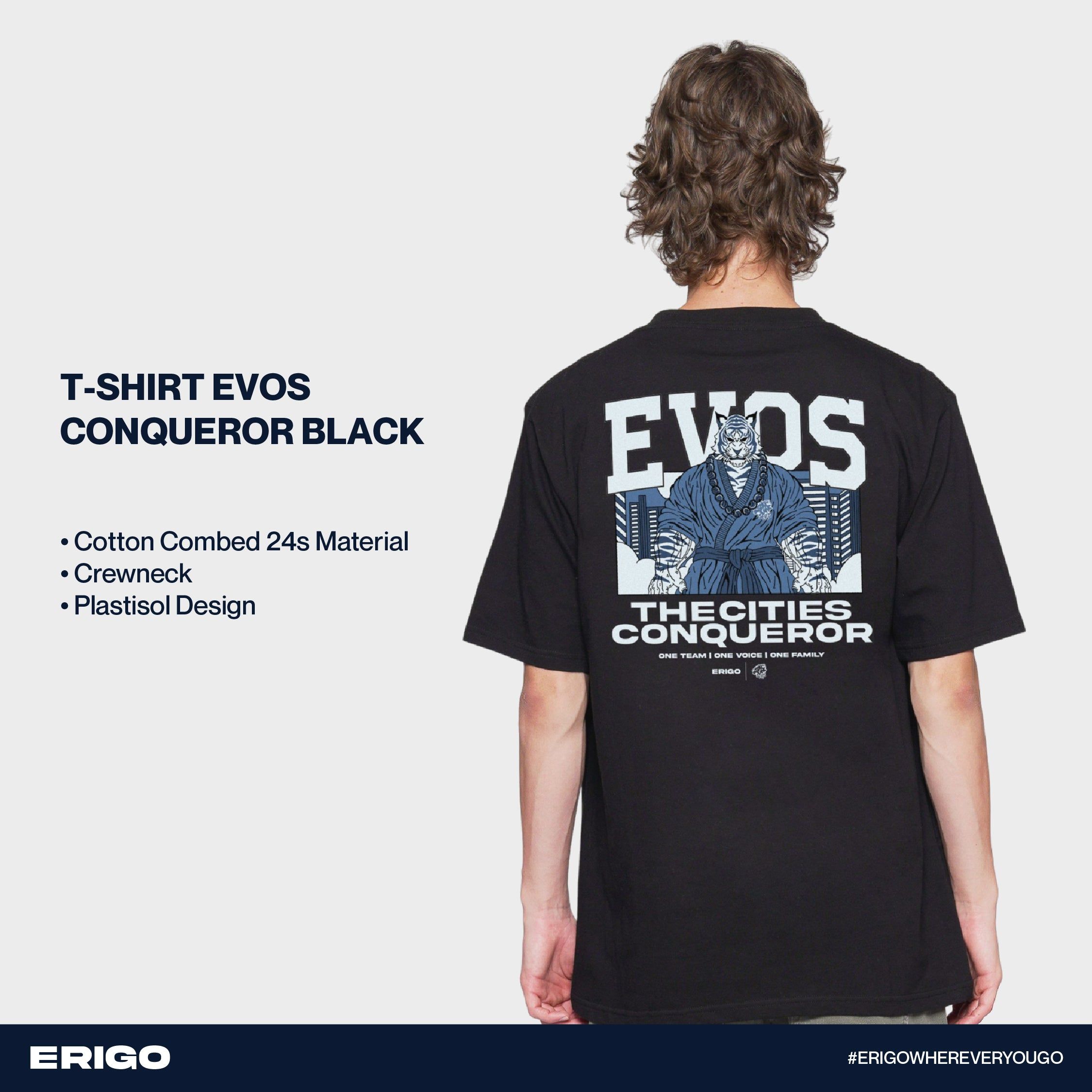 Erigo T-Shirt Oversize | Evos Conqueror Black sold by Erigo