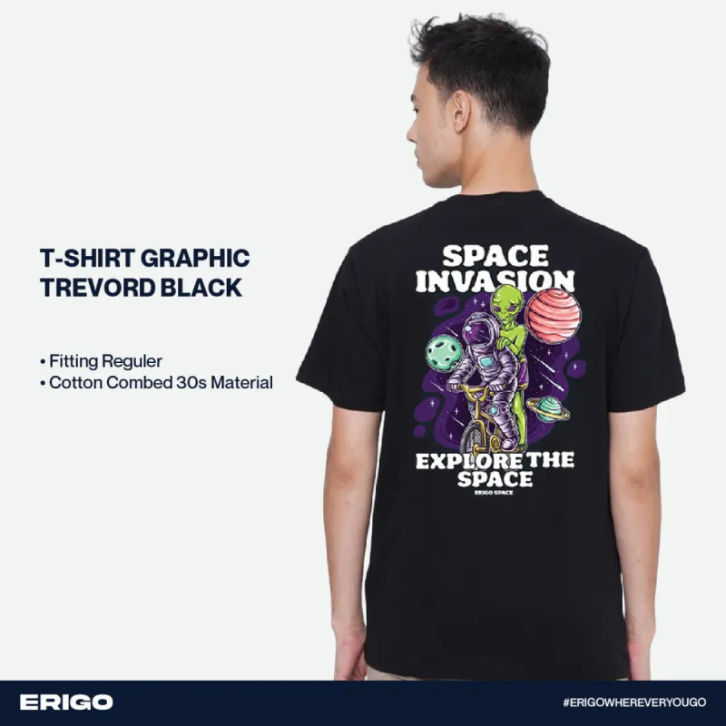 Erigo T-Shirt Graphic Trevord Black sold by Erigo