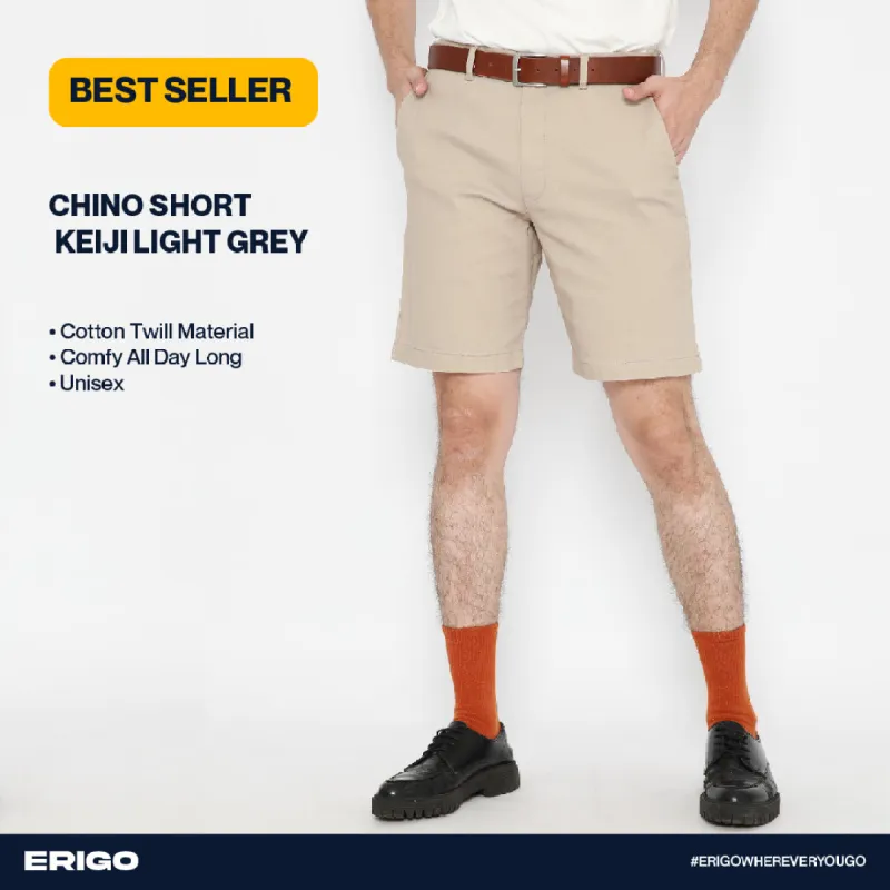 Erigo Chino Short Keiji Light Grey sold by Erigo