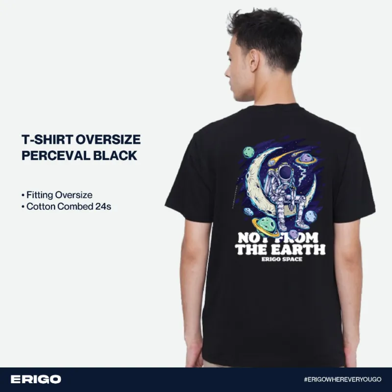 Erigo T-Shirt Oversize Graphic Perceval Black sold by Erigo