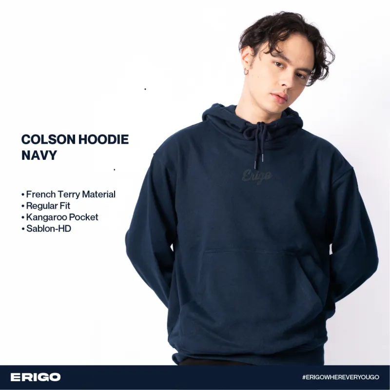 Erigo Hoodie Colson Navy sold by Erigo