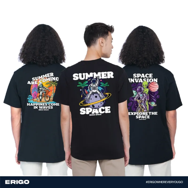 Erigo T-shirt Oversize Graphic Series Buy 1 Get 3 Bundling 3 | Renaud Black, Teon Black, Trevord Black sold by Erigo