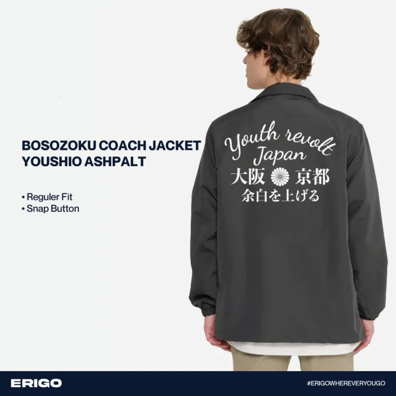 Erigo Bosozoku Coach Jacket Graphic Youshio Asphalt sold by Erigo
