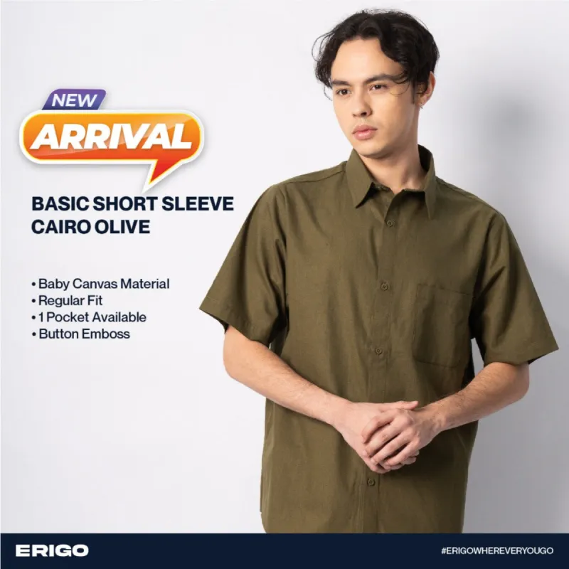 Erigo Basic Short Sleeve Cairo Olive Unisex sold by Erigo