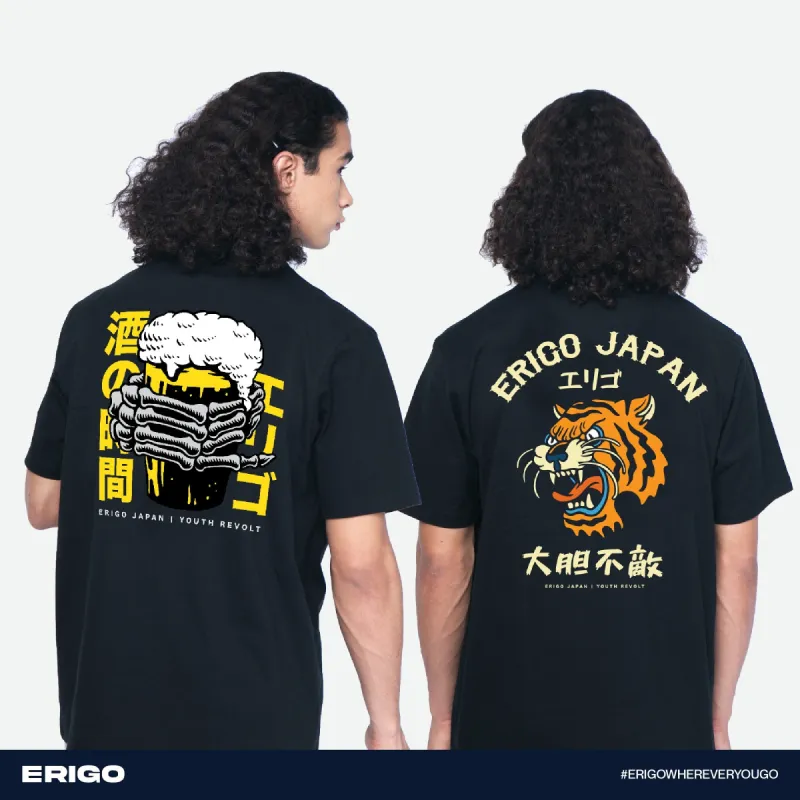 Erigo T-Shirt Oversize Buy 1 Get 2 Bundling 6 Vol 2 | Sakuto Black, Sanpaku Black sold by Erigo