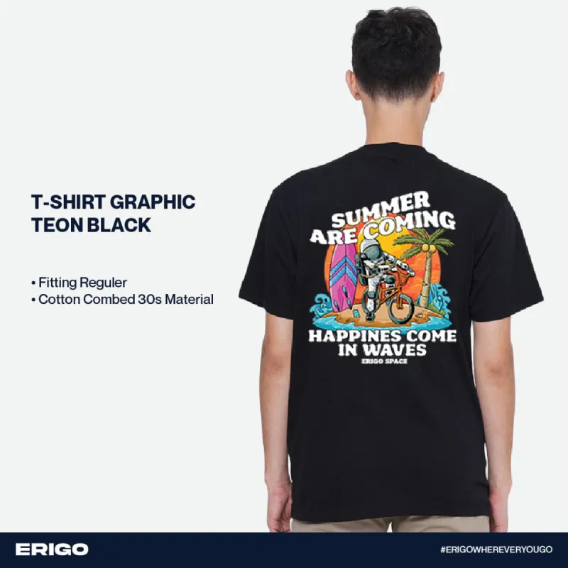 Erigo T-Shirt Graphic Teon Black sold by Erigo