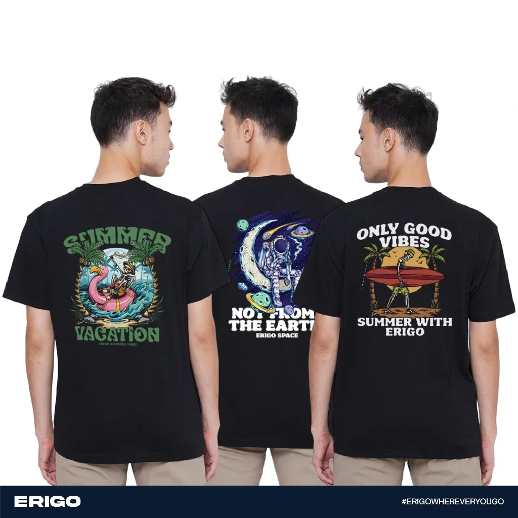 Erigo T-shirt Oversize Graphic Series Buy 1 Get 3 Bundling 2 | Cyrano Black, Kharel Black, Perceval Black sold by Erigo
