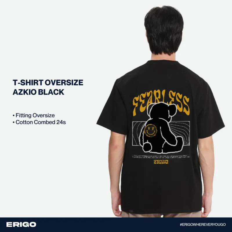 Erigo T-Shirt Oversize Graphic Azkio Black sold by Erigo