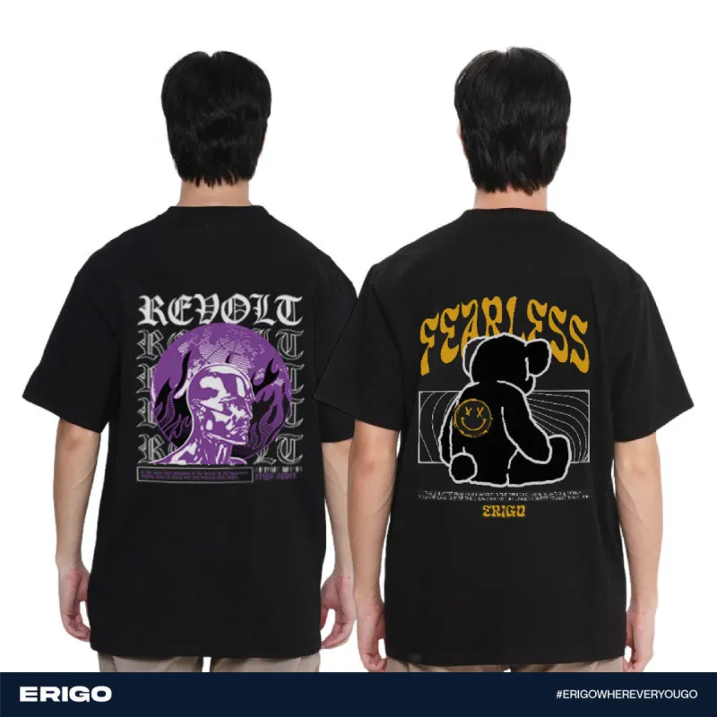 Erigo Buy 1 Get 2 T-Shirt Graphic Bundling 1 | Akello Black, Azkio Black sold by Erigo