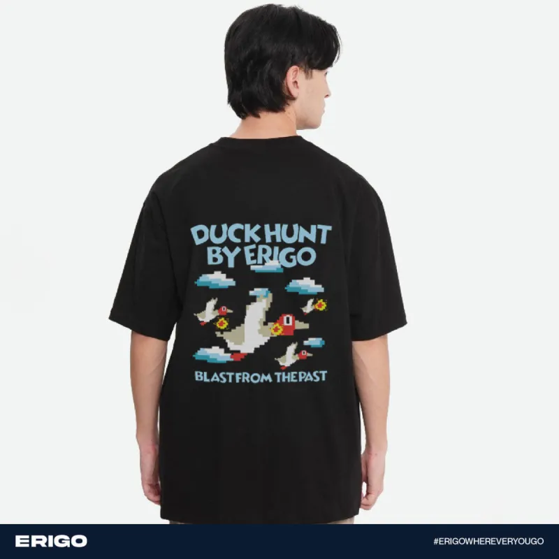 Erigo T-Shirt Oversize Graphic Series Hunt Black sold by Erigo