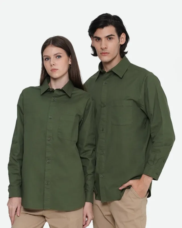 Erigo Kemeja Basic Longsleeve Foerza Emerald Unisex made by Erigo