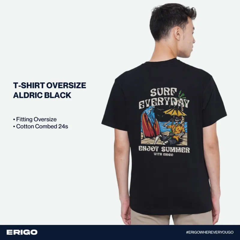 Erigo T-Shirt Oversize Graphic Aldric Black sold by Erigo
