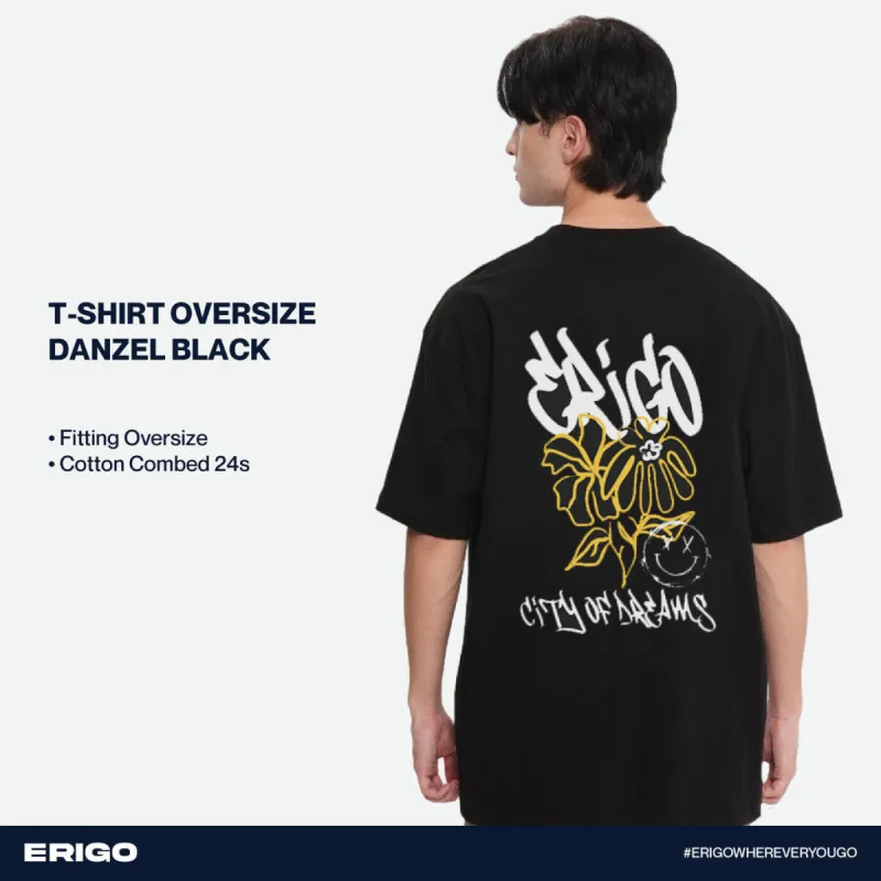 Erigo T-Shirt Oversize Graphic Denzel Black sold by Erigo