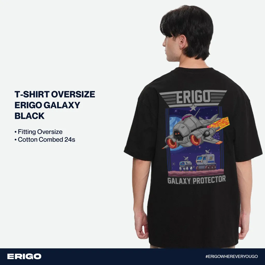 Erigo T-Shirt Oversize Graphic Galaxy Black sold by Erigo product image thumbnail 5