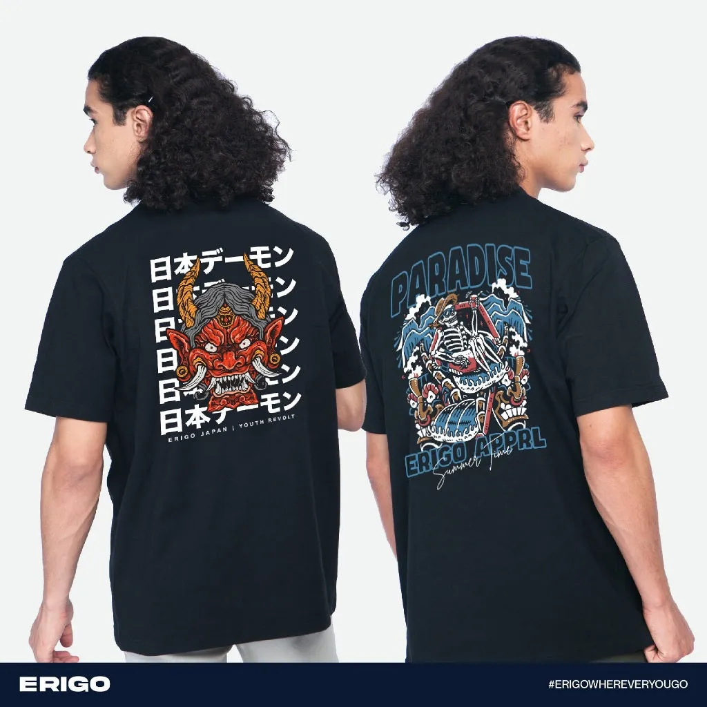 Erigo T-Shirt Oversize Graphic Buy 1 Get 2 Bundling 3 | Sukehiro Black, Sadaaki Black sold by Erigo