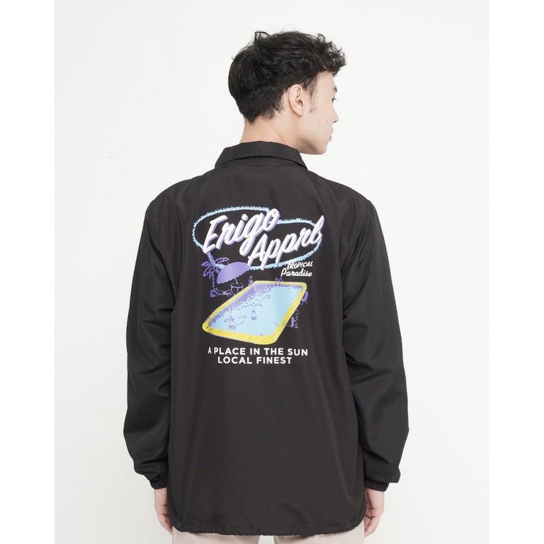 Erigo Coach Jacket Fines Black sold by Erigo