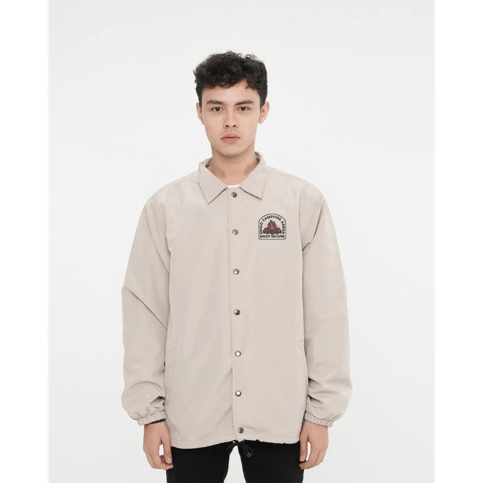 Erigo Coach Jacket Graphic Series Campfire Club Khaki sold by Erigo product image thumbnail 3