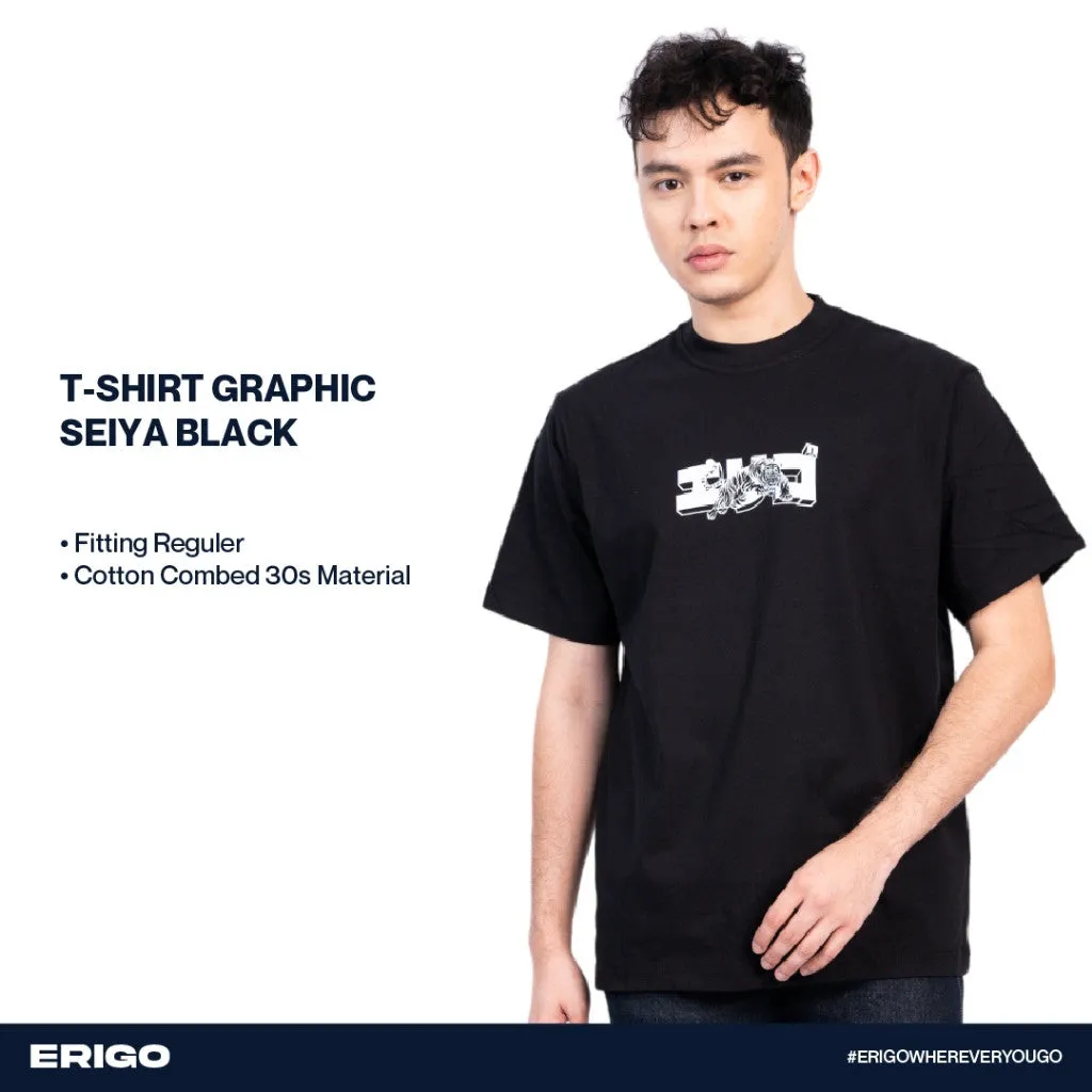Erigo T-Shirt Graphic Seiya Black sold by Erigo