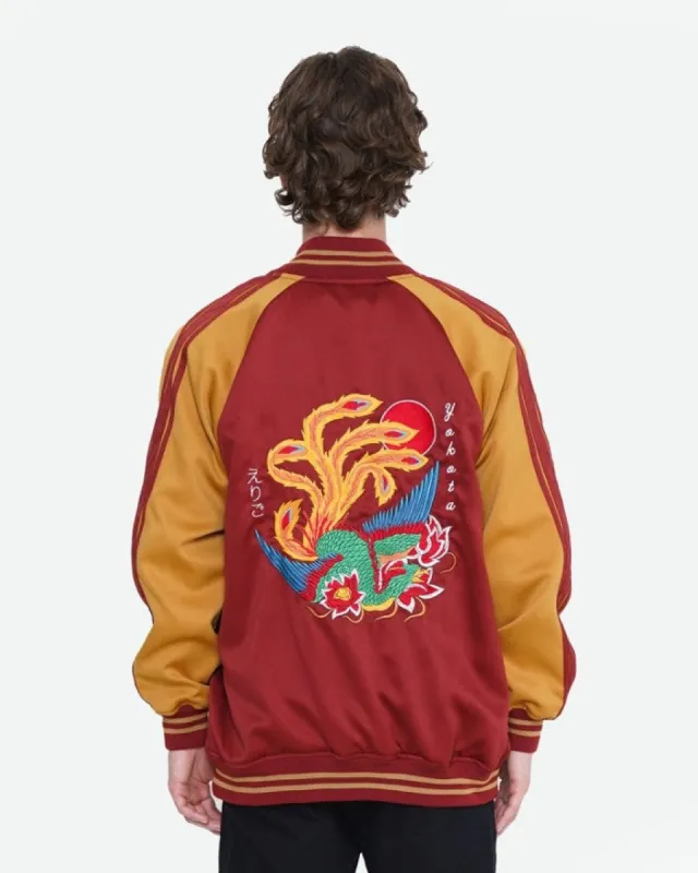 Erigo Sukajan Jacket Kawauchi Maroon Unisex sold by Erigo