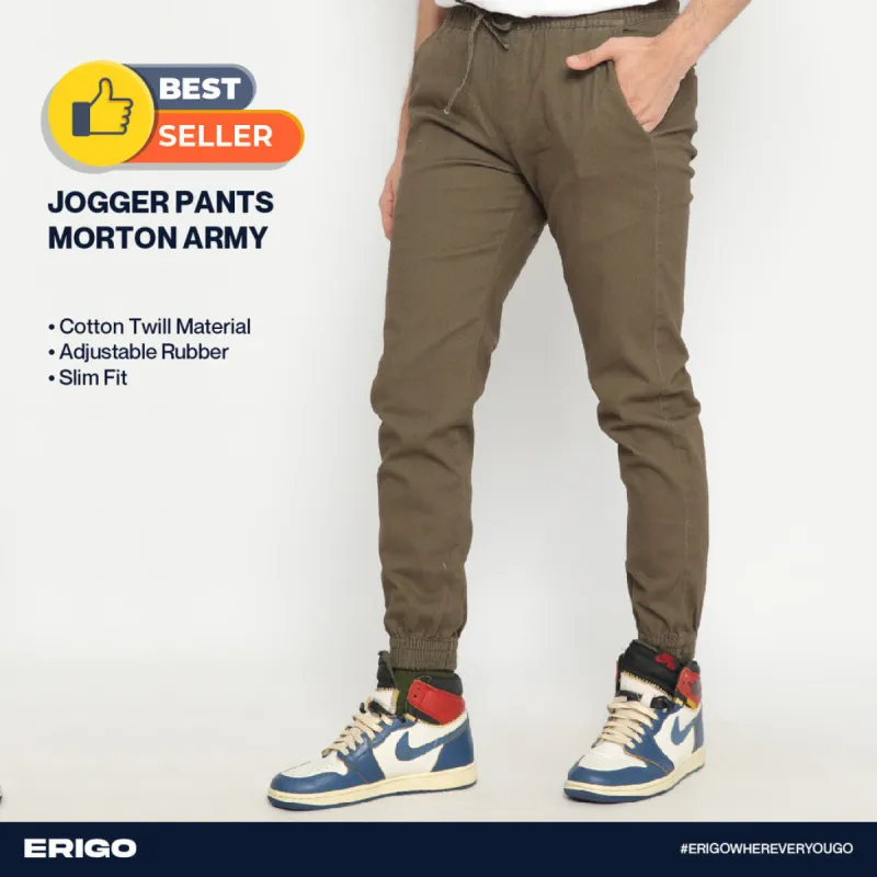 Erigo Jogger Pants Morton Army Unisex sold by Erigo