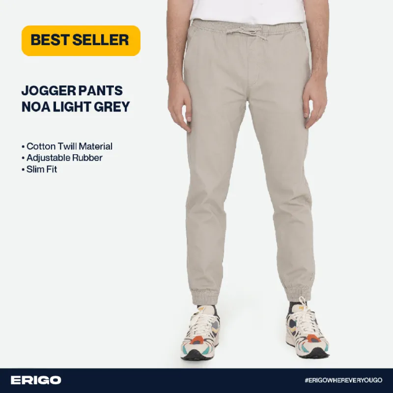 Erigo Jogger Pants Noa Light Grey Unisex sold by Erigo