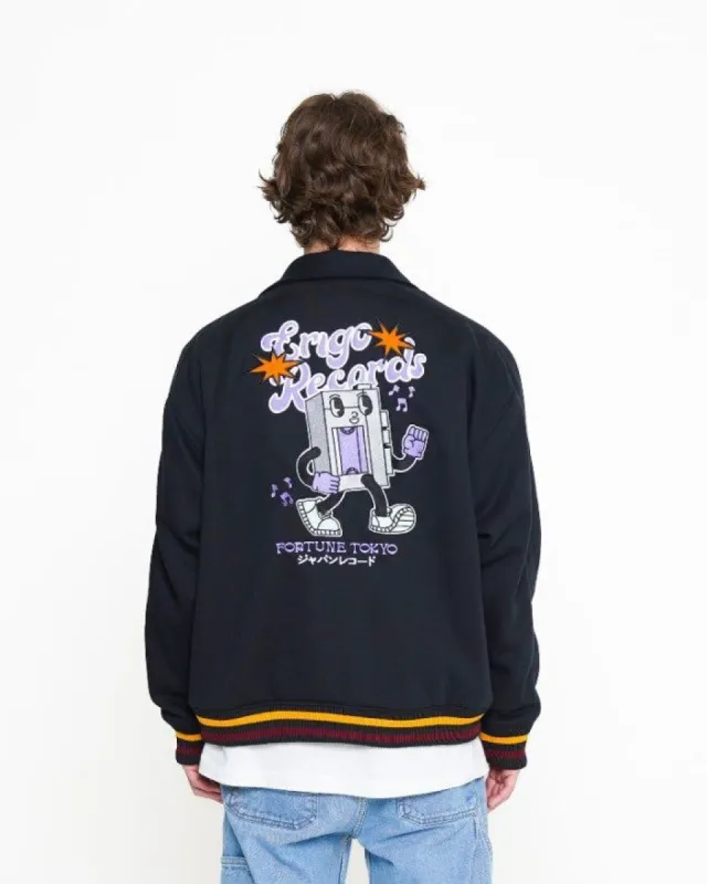 Erigo Varsity Jacket Akito Black sold by Erigo