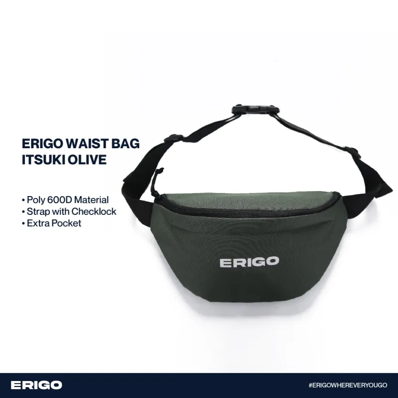 Erigo Waist Bag Itsuki Olive sold by Erigo
