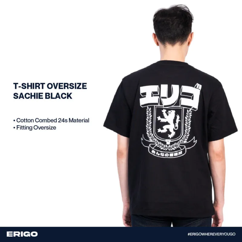 Erigo T-Shirt Oversize Graphic Sachie Black sold by Erigo