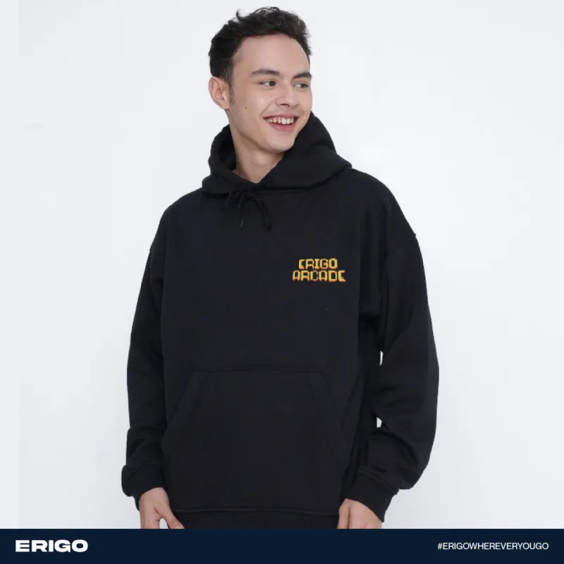 Erigo Hoodie Graphic Arcade Coin Black sold by Erigo