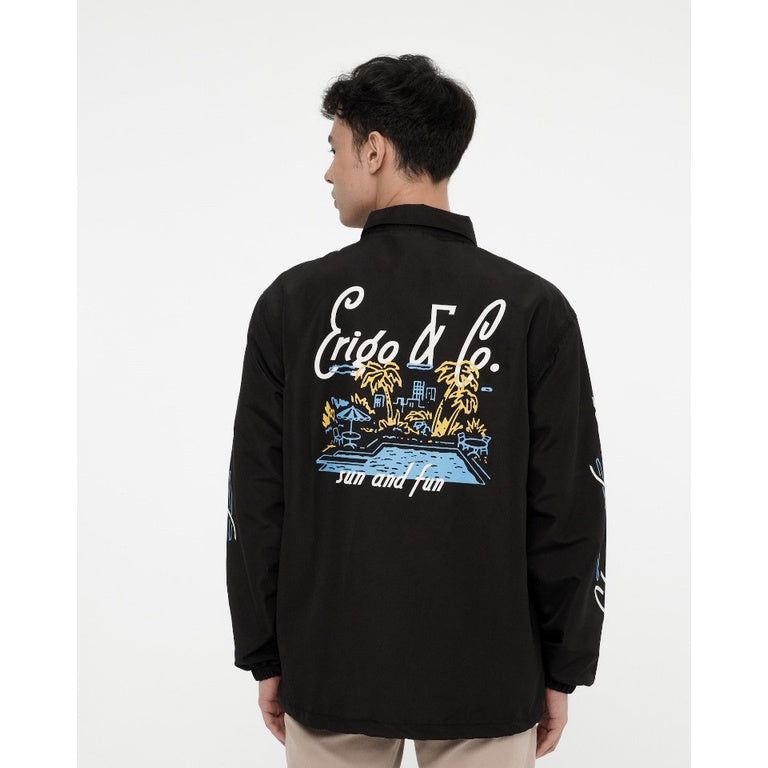 Erigo Coach Jacket Summer Fling Black sold by Erigo