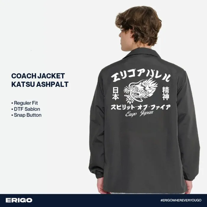 Erigo Coach Jacket Graphic Katsu Asphalt sold by Erigo