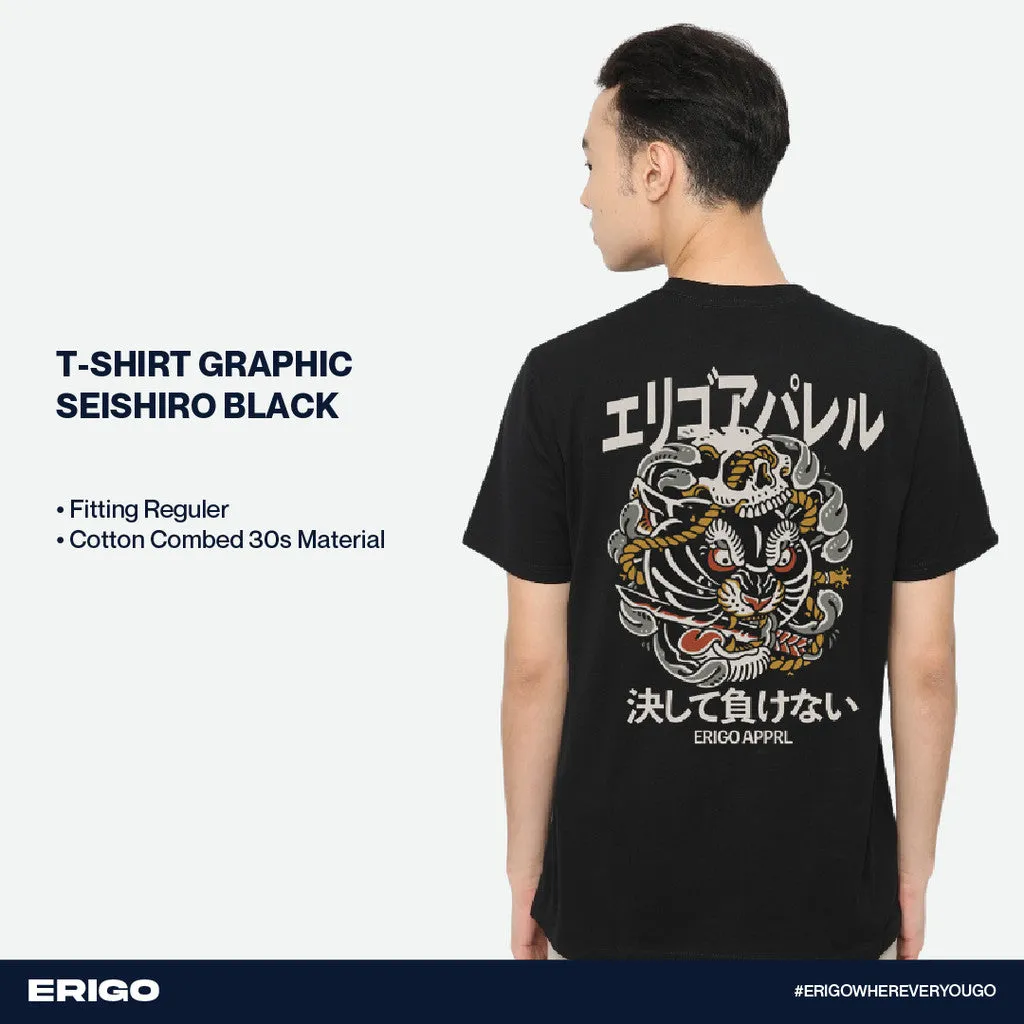 Erigo T-Shirt Graphic Seishiro Black sold by Erigo product image thumbnail 5