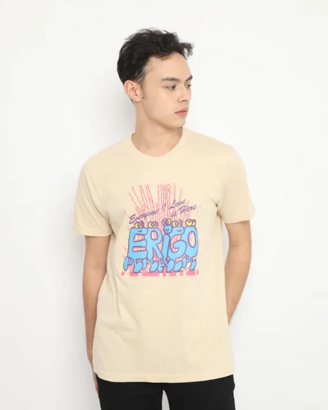 Erigo T-Shirt Love Is Here Cream sold by Erigo