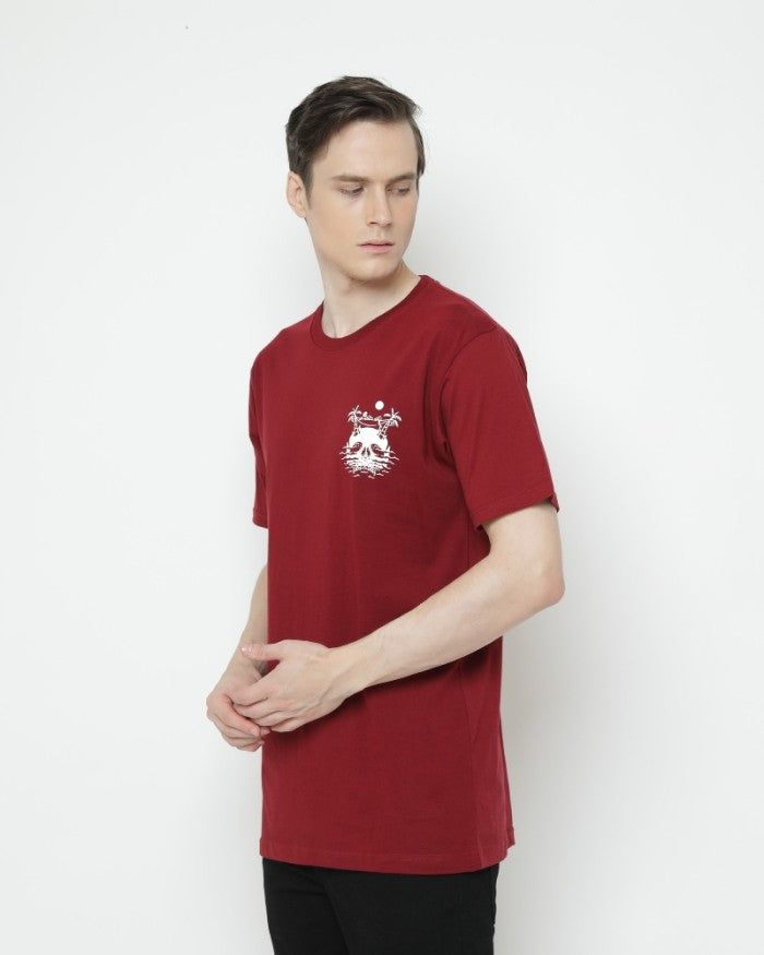 Erigo T-Shirt Miami Island Maroon sold by Erigo