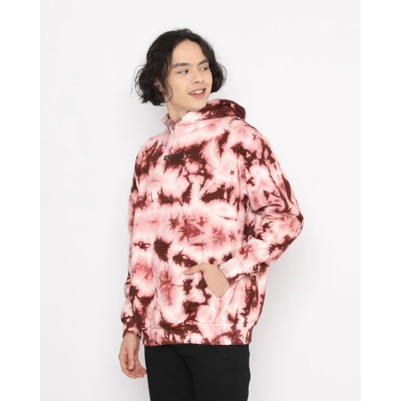Erigo Hoodie Tie Dye Verniel Maroon sold by Erigo