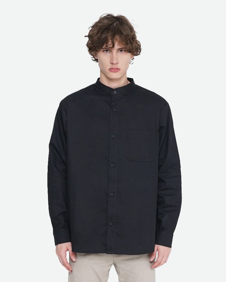 Erigo Kemeja Shanghai Longsleeve Leiden Black Unisex sold by Erigo product image thumbnail 3