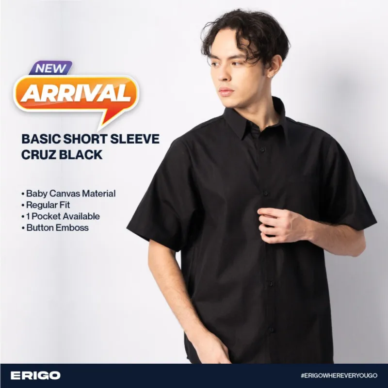 Erigo Basic Short Sleeve Cruz Black Unisex sold by Erigo