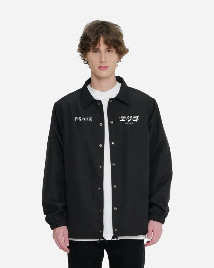 Erigo Bosozoku Coach Jacket DTF Yoji Black sold by Erigo product image thumbnail 3