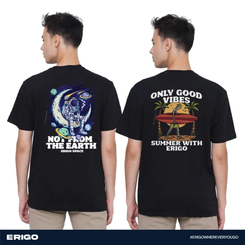 Erigo T-shirt Oversize Graphic Series Buy 1 Get 2 Bundling 3 | Kharel Black, Perceval Black sold by Erigo