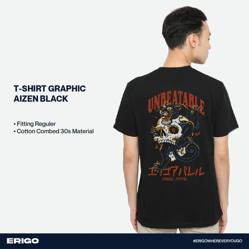 Erigo T-Shirt Graphic Aizen Black sold by Erigo