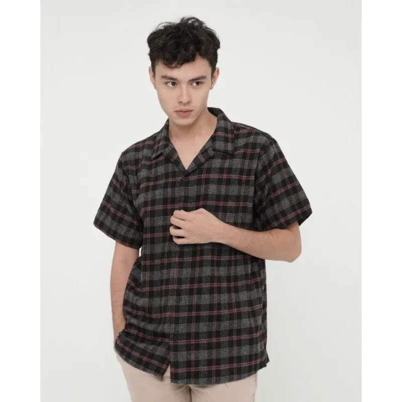 Erigo Short Sleeve Flannel Daisy Black sold by Erigo