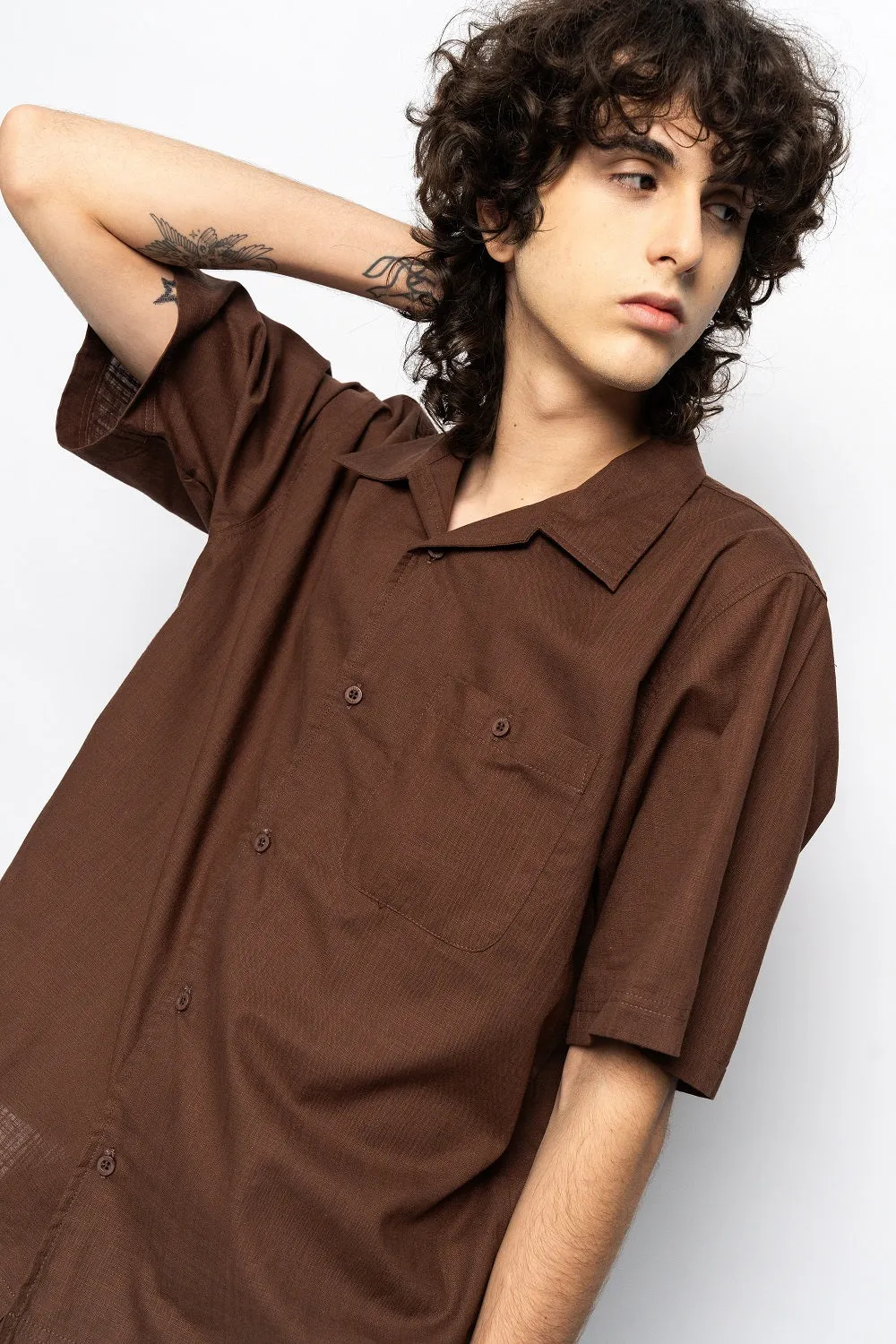Erigo Short Sleeve Pocket Colter Walnut Brown Unisex sold by Erigo product image thumbnail 2