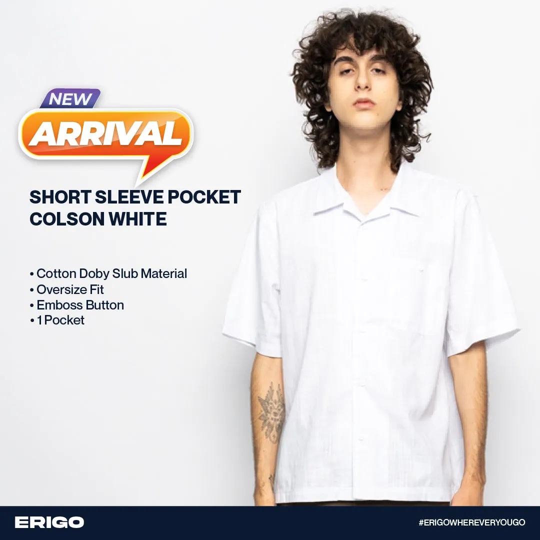 Erigo Short Sleeve Pocket Colson White Unisex sold by Erigo
