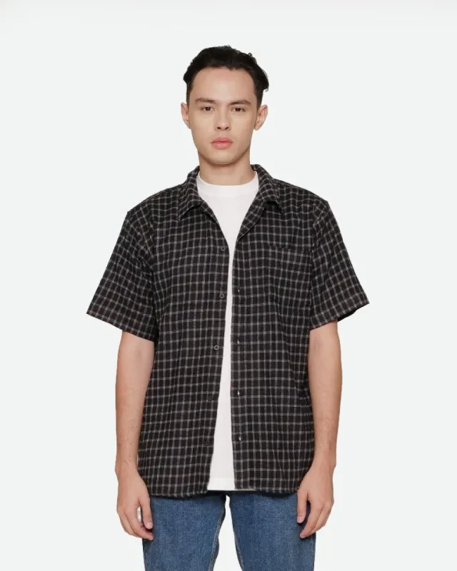 Erigo Short Sleeve Flannel Enzo Black sold by Erigo