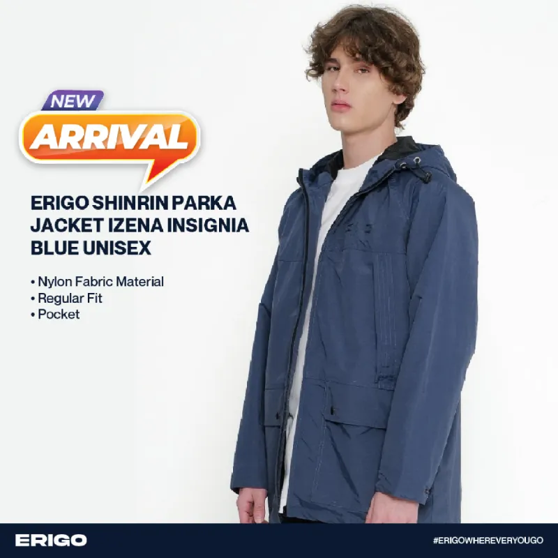 Erigo Shinrin Parka Jacket Izena Insignia Blue Unisex sold by Erigo