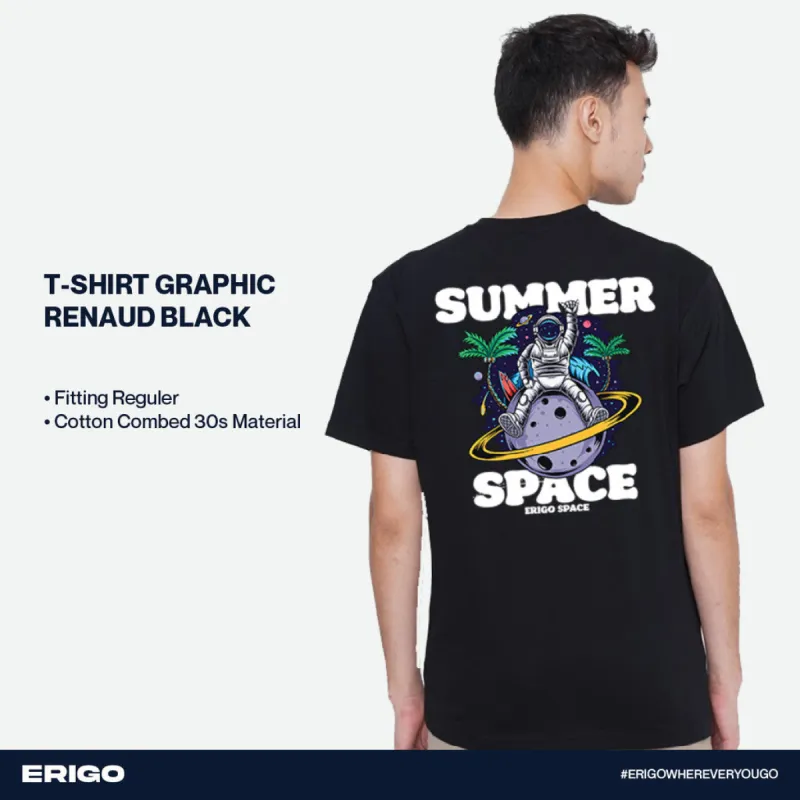 Erigo T-Shirt Graphic Renaud Black sold by Erigo